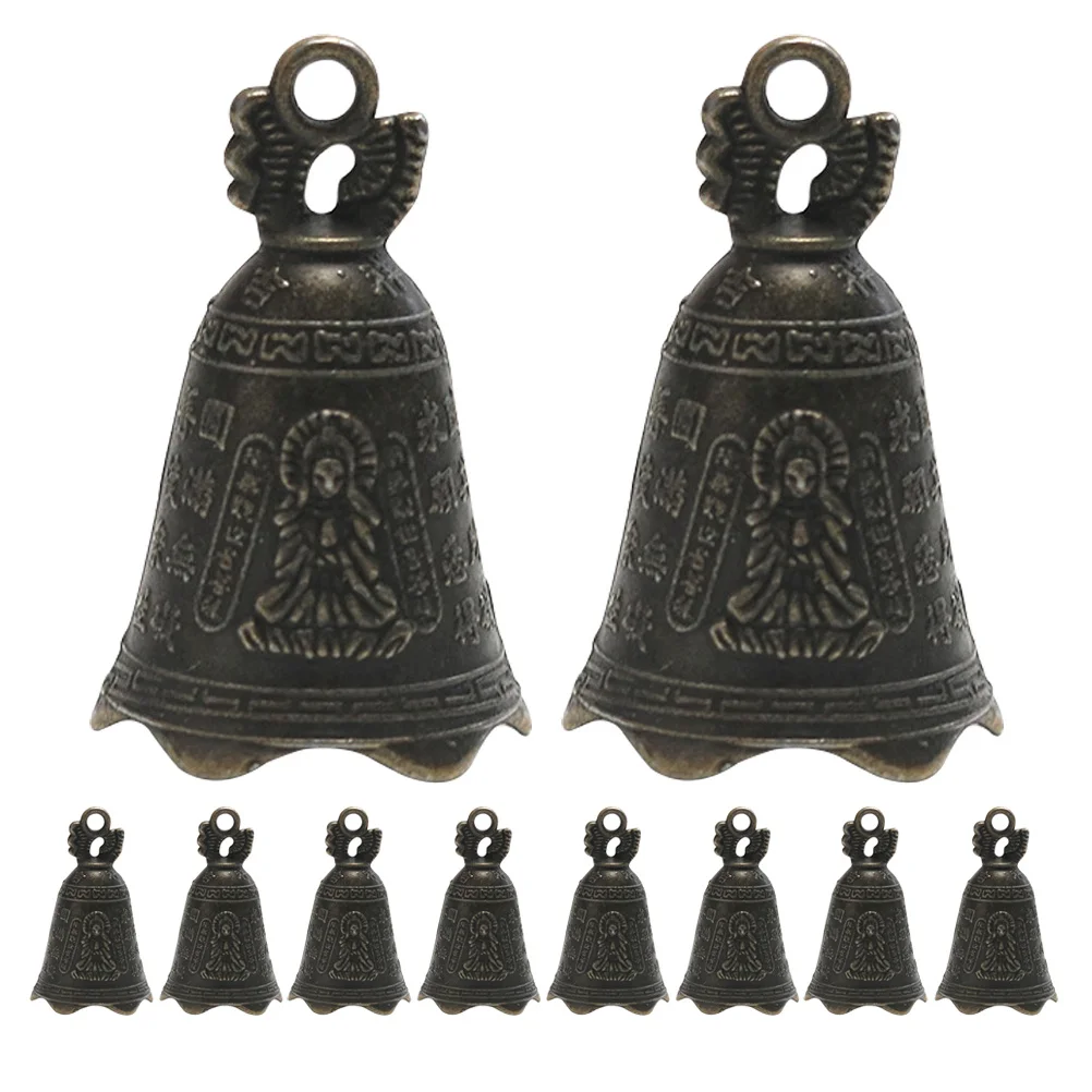 

12Pcs Dragon Bell Hanging Decor Vintage Small Craft Bells for DIY Wind Chimes Indoor Outdoor Decorative Bells Bell Charms