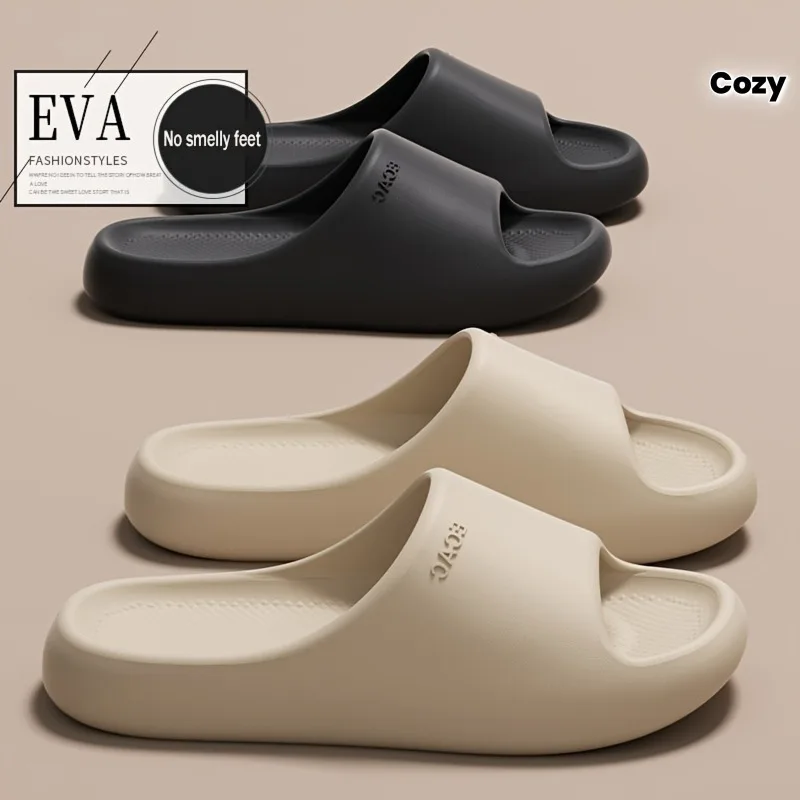 Men Women Summer Slippers EVA Soft Sole Thick Non Slip Indoor slides Outdoor Home Bathroom Comfortable Couples Shower shoes