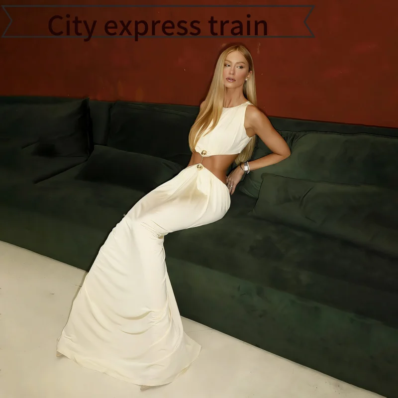 فستان طويل ضيق بتصميم مثير من الدانتيل المرقع، بياقة دائرية، بطول الخصر، مناسب للخريف، مصنوع من قماش البوليستر، بتصميم ملفوف.