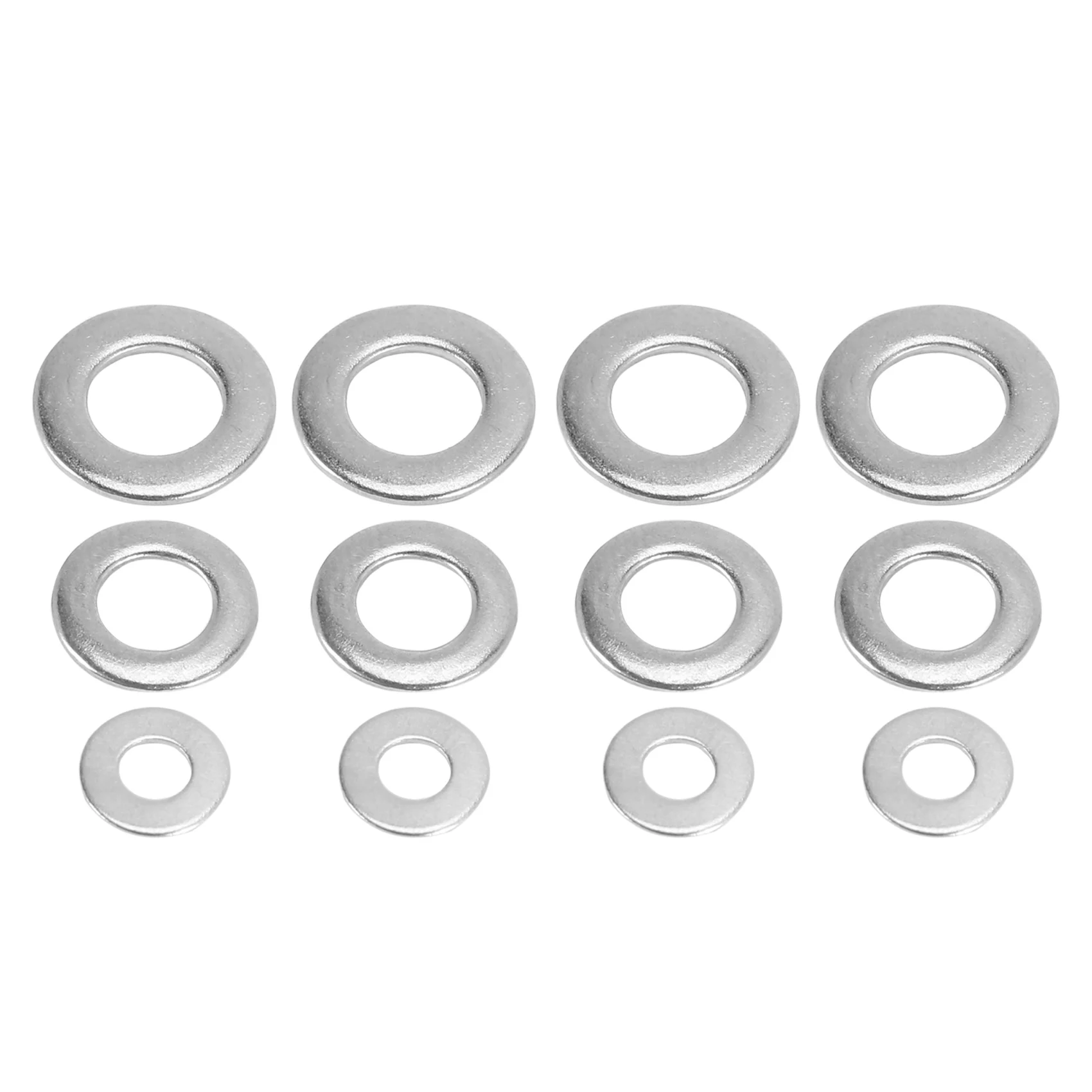 Metric Washer Mixed (200 Pack) M3 M4 M5 & M6 Form A Thick Flat Washers Stainless Steel