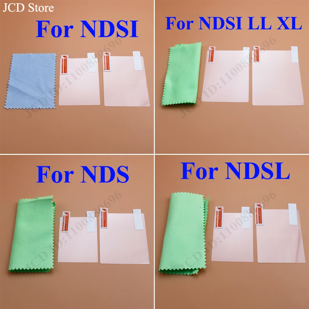 Top Bottom Clear Protective Film For Nintend NDS DSi NDSi XL LL NDSL DS Lite LCD Screen Protector Skin With packaging