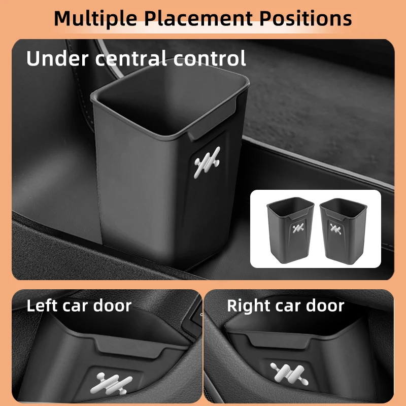 Silicone Car Interior Storage Box Portable Garbage Can Organizer Accessories For IM