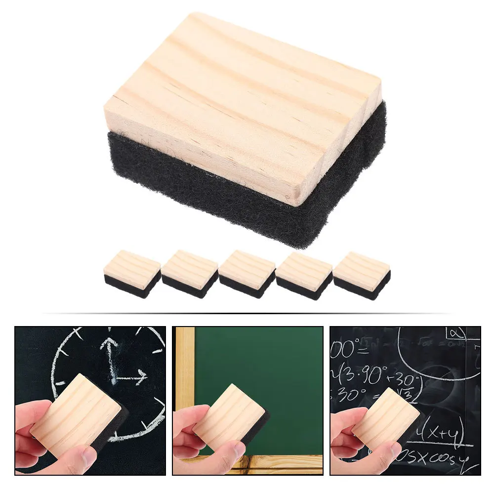 6 Buah Penghapus Papan Tulis Tahan Lama untuk Ruang Kelas Kantor Penghapus Papan Tulis Grosir Penghapus Papan Tulis Hitam Pembersih Kapur