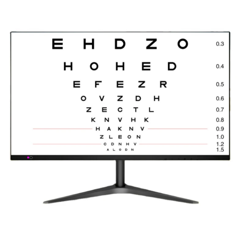 21.5 inch Monitor Visual Acuity Chart Panel  21.5 inch Screen Vision Chart Eye Test Chart with  E charts, C chart, numbers Chart