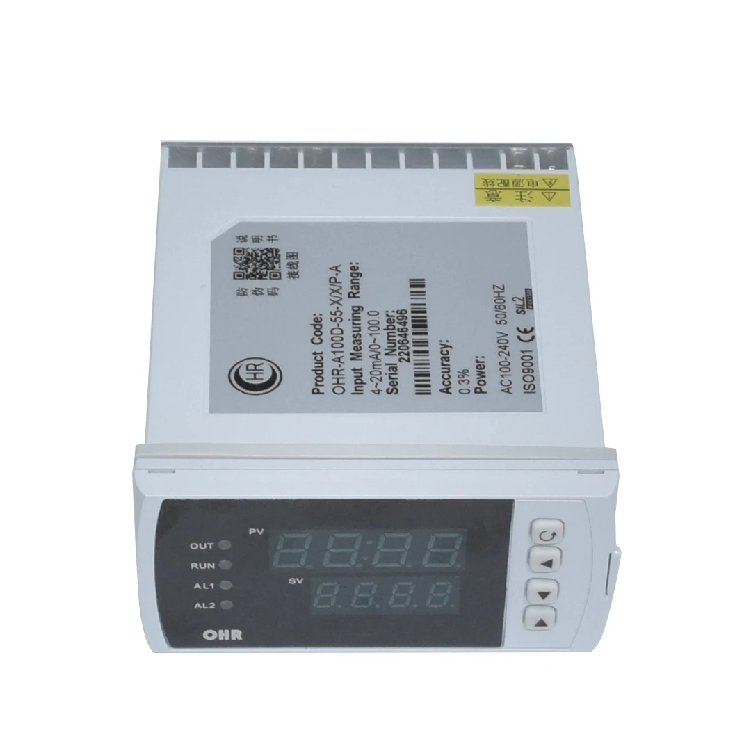 FANDESENSOR-물 탱크 레벨 미터 AC220V, 업 로우 알람 2 릴레이 ig 품질 압력 온도 측정 미터