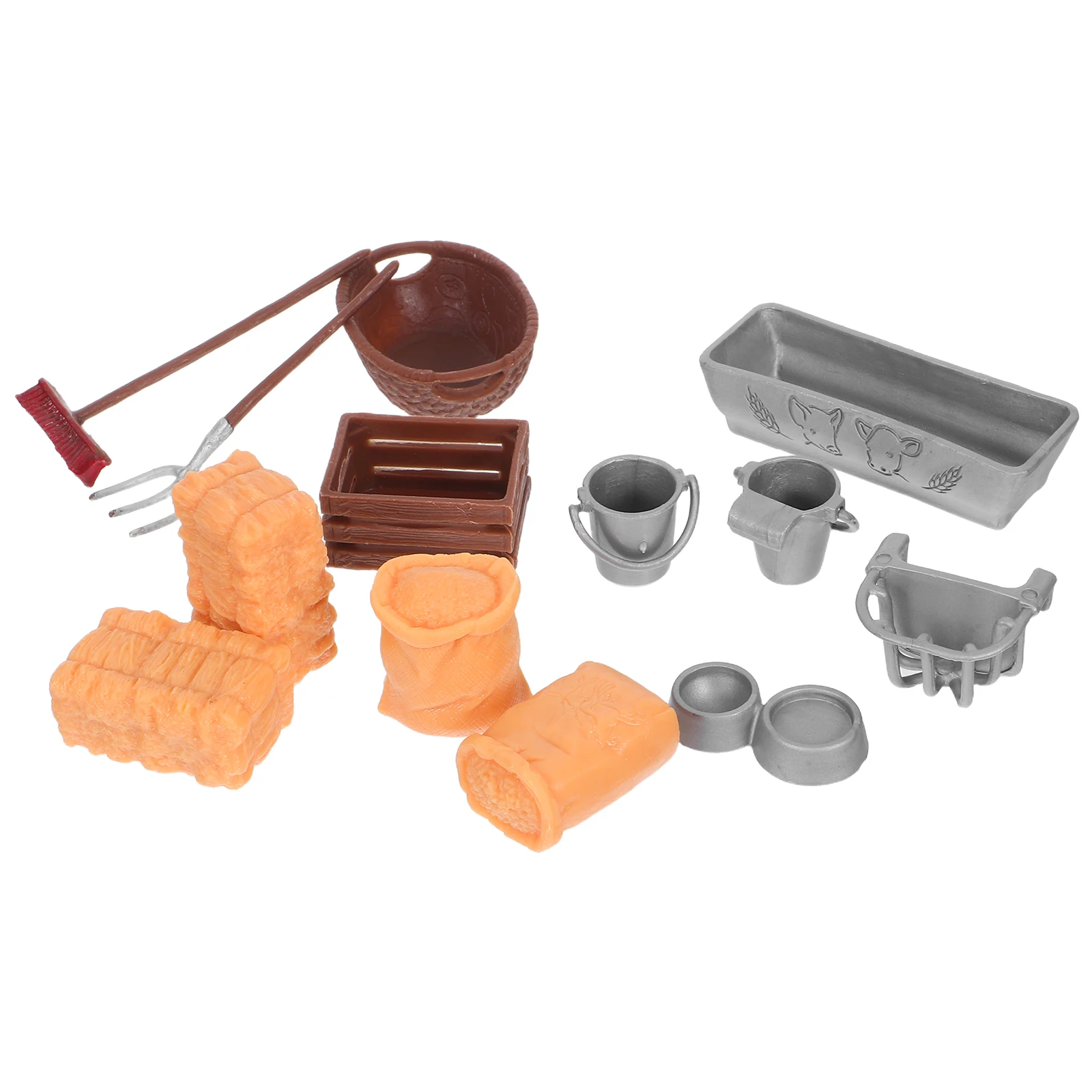 

Farm Toy Set Interactive Playset for Kids Bales of Hay Crafts Toddler Toys Boys Tool Kit Child