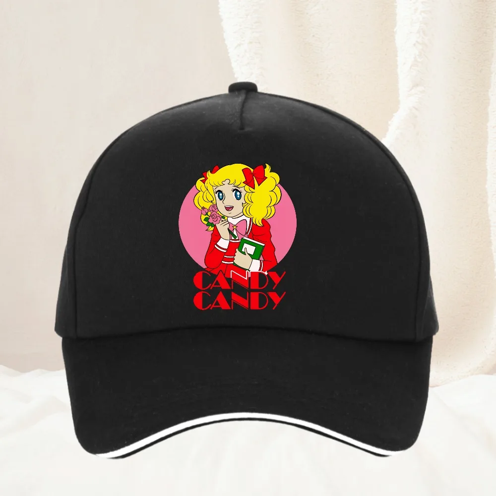 

90s Kawaii Candy Candy Anime Summer Baseball Cap Grunge Anime Manga Sports Sunshade Hats Daily Commuter Hat Unisex