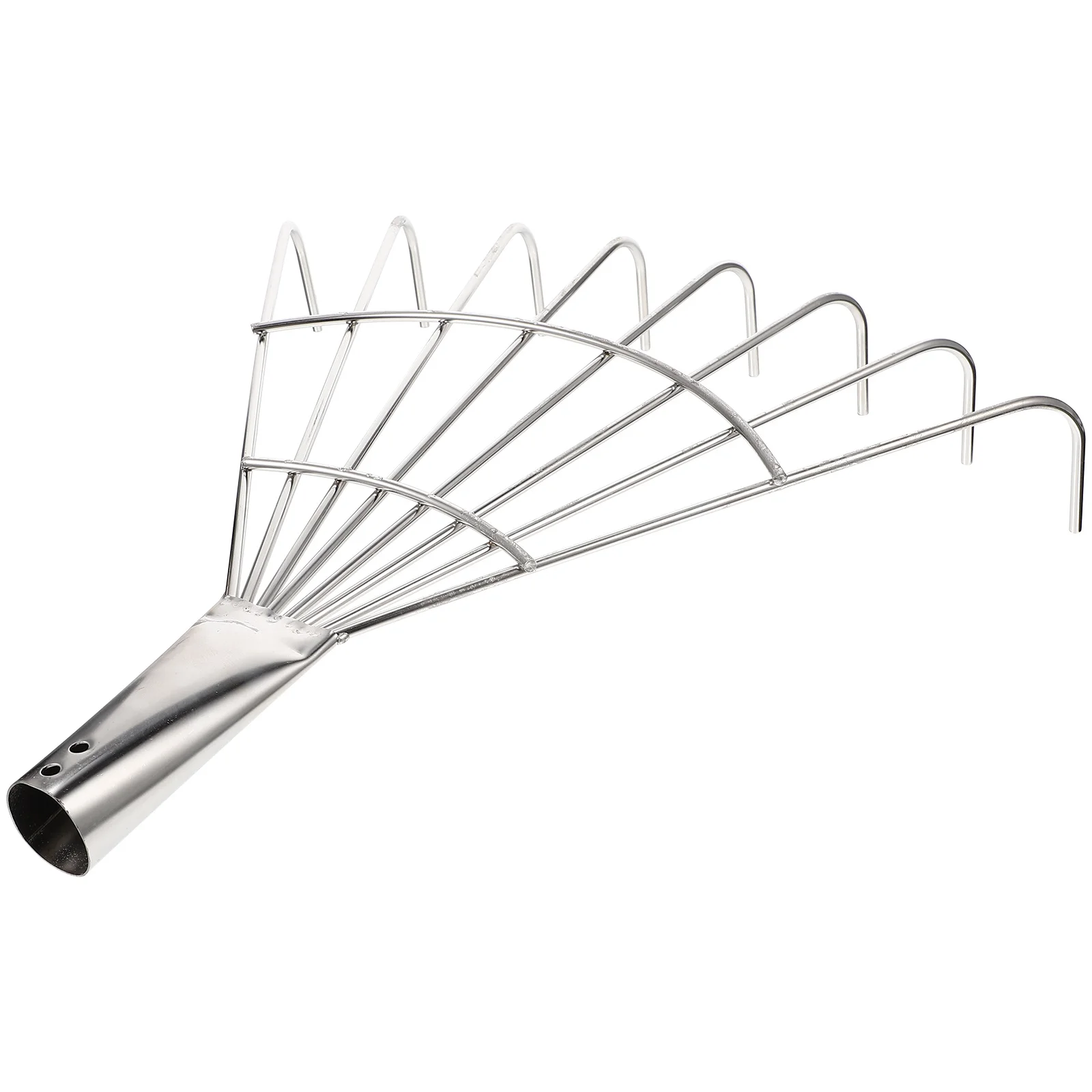 

Stainless Rake Metal Garden Hand Rake 8 Teeth Soil Loosening Lawn Yard Gardening Tool Durable Heavy Duty