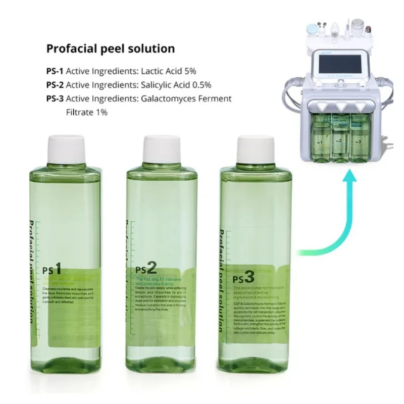 Hydra Peeling Solution Hydro Facial Serum Face Essence for Dermabrasion Machine Face Skincare Exfoliate Treat Acne Moisturize