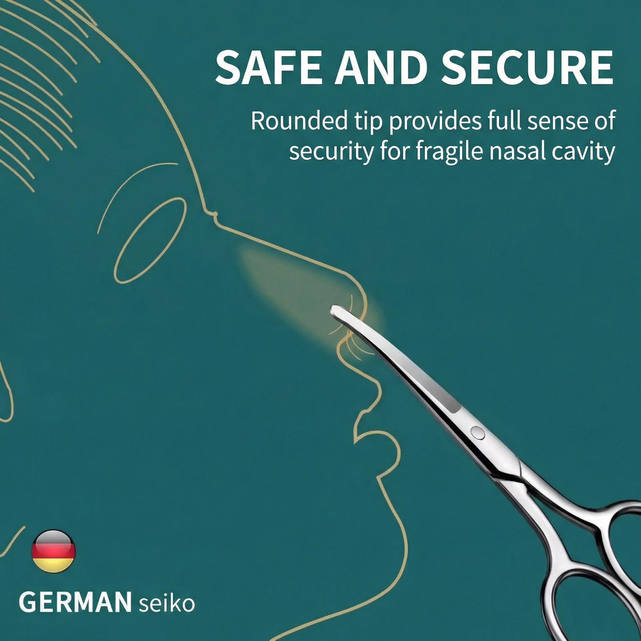 German Style Round-Tip Nose Ha - Men'S Grooming Tips 评论和价格