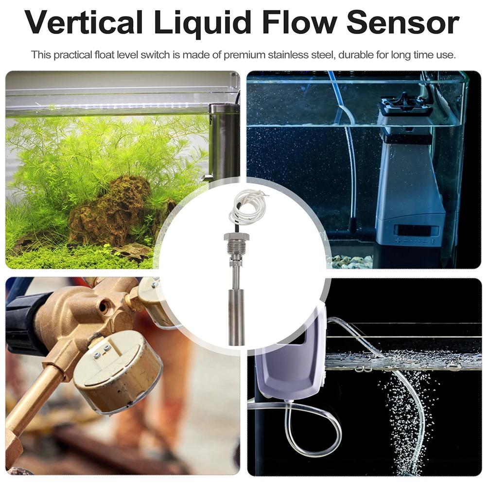

304 Stainless Steel Float Water Switch Multi-Point Control High Sensitivity Liquid Level Indicator Aquarium Pond Pool Tank