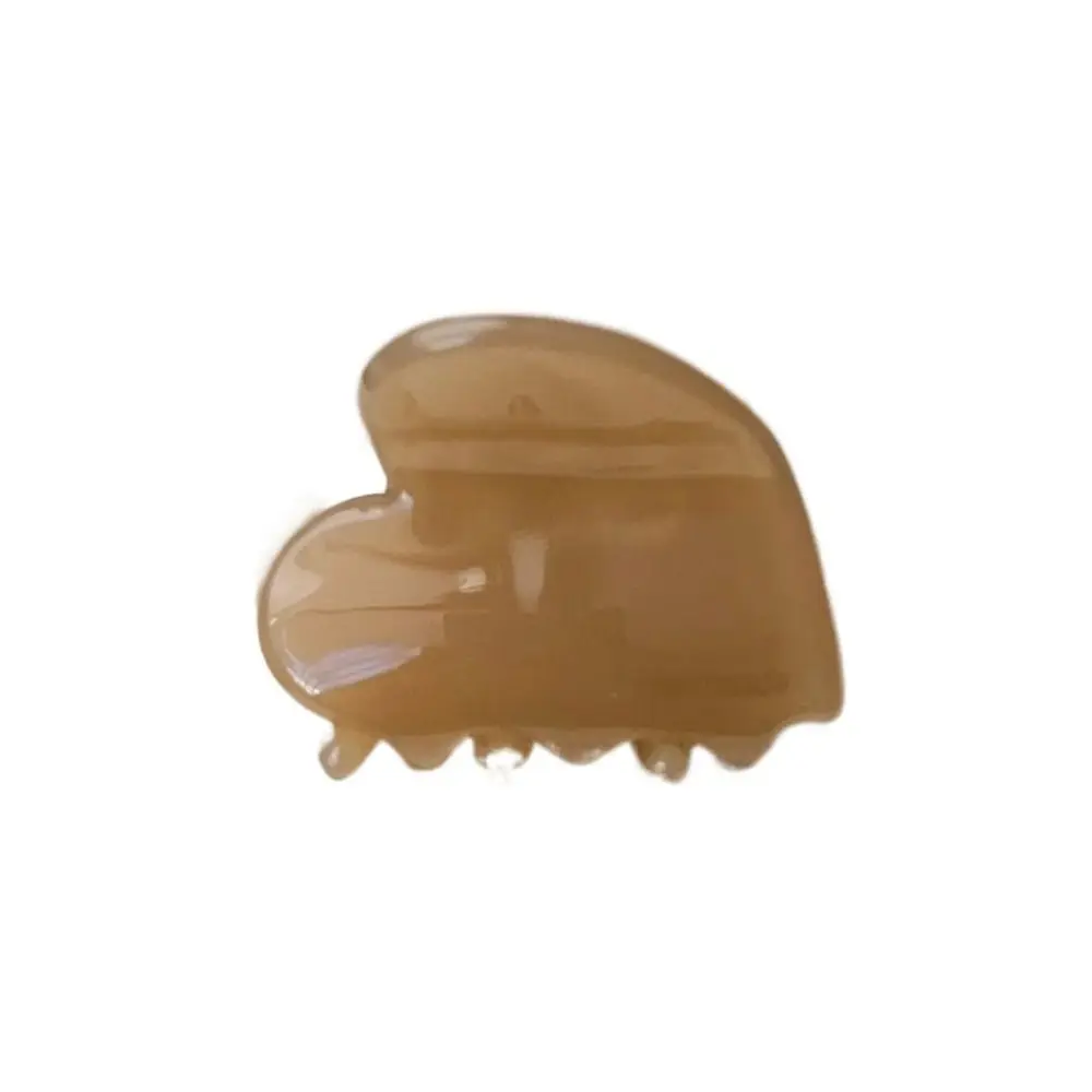 

Cute Acetic Acid Love Heart Hair Claw Side Clip Y2K Acetate Hair Clips Barrettes Headwear Hair Grab Clip Women