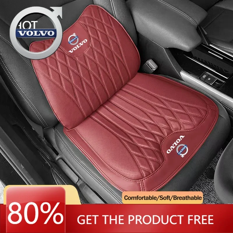 

Emblems 2026 New For Volvo For Volvo XC60 XC90 V40 V60 S60 V50 C40 XC40 V70 V90 S80 EX90 C30 Leather Car Seat Cushion Lumbar Sup