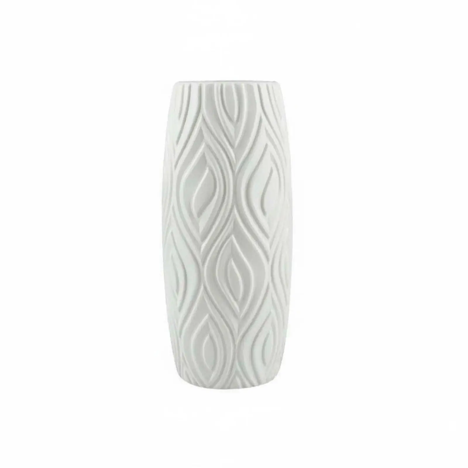Vase Shatter-Resistant Nordic Design Vase Textured Pattern House Decoration for Living Room, Tabletop, Wedding