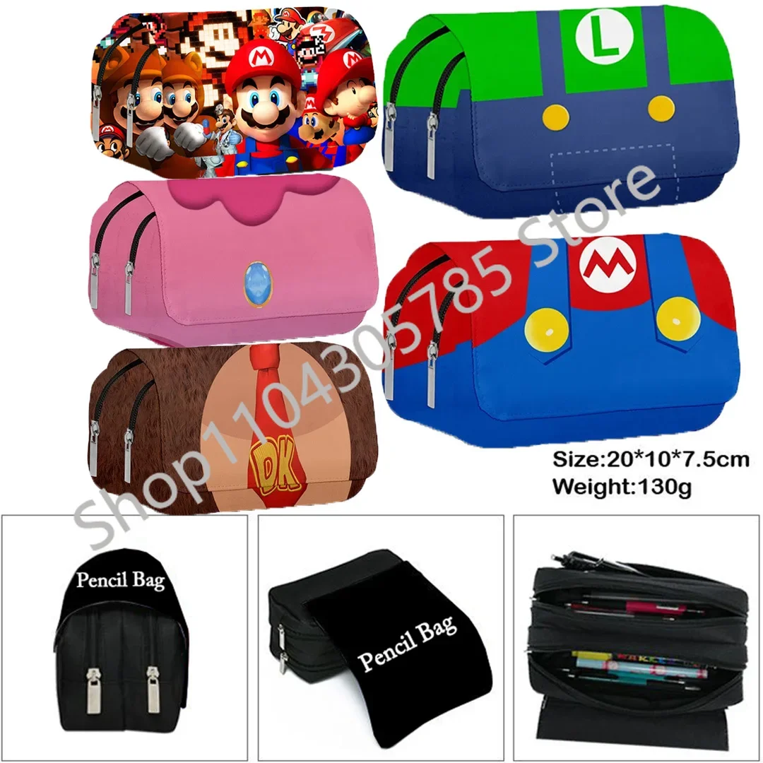 Anime Large Capacity Pencil Case Stationery School Supplies Pencil Cases Office Desk Storage Bag Students Gift Pen Case