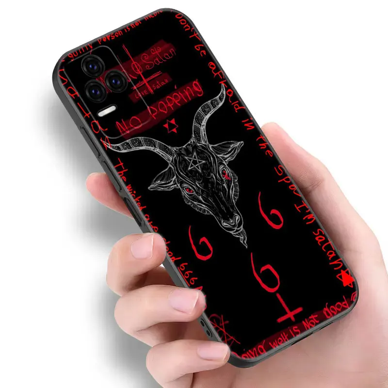 Satanic Pentagram 666 Black Phone Case For Redmi 10 Prime A1 A2 Plus K30 K40 Gaming K60 Pro 9 9A 9C 9T 10A 10C 12 12C 13C image 4