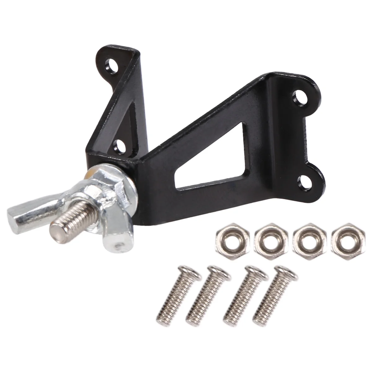 1/10 Spare Tire Rack,Metal Rear Spare Tyre Bracket Wheel Holder Carrier for 1/10 Axial SCX10 D90 CC01 RC Crawler Car