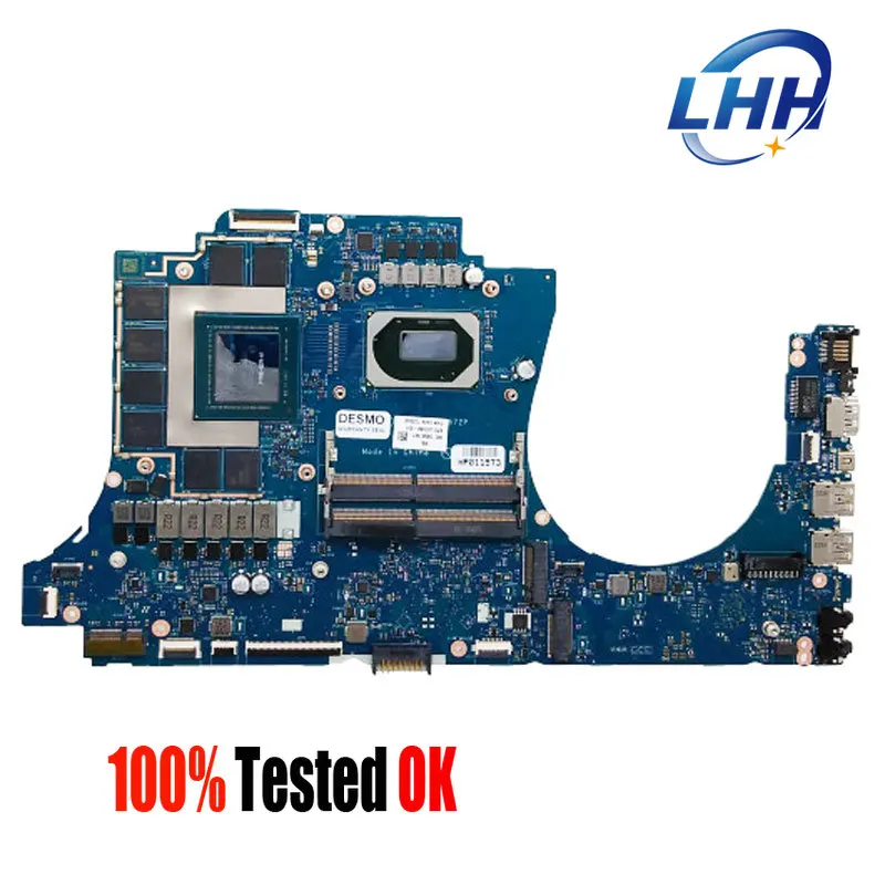 LA-J672P Mainboard For HP Omen 17-CB Laptop Motherboard i5-10300H i7-10750H CPU GTX1660TI 6GB GPU