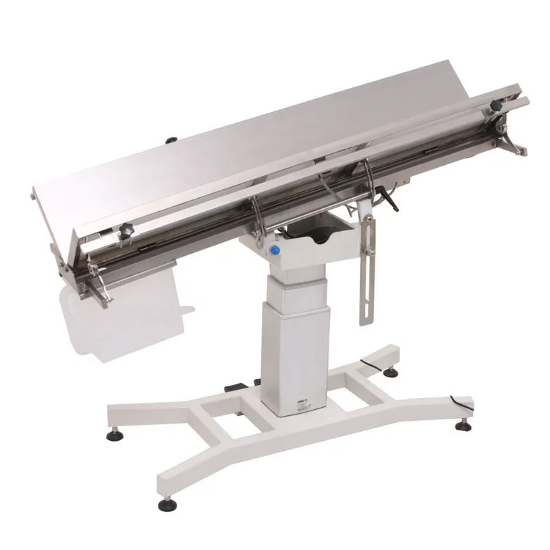 العظام الفولاذ المقاوم للصدأ على شكل حرف V عملية عمودية رفع طاولة جراحية بيطرية لتخدير الكلاب في عيادات الحيوانات الأليفة #2