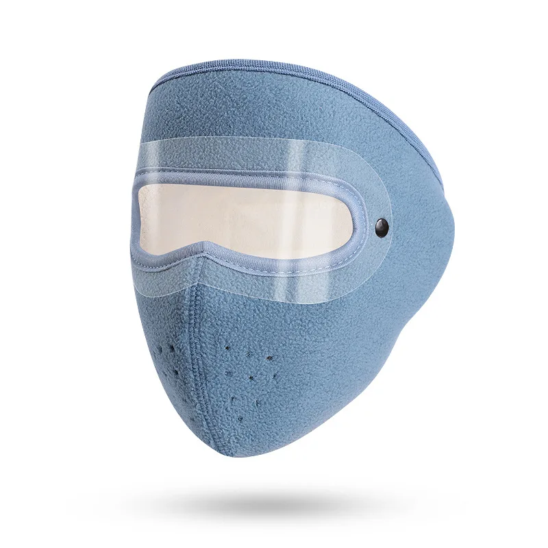 قناع وجه شتوي دافئ للجنسين مع نظارات عالية الدقة مضادة للضباب، مقاومة للرياح والبرد، وشاح من الصوف القطبي قابل للتنفس لركوب الدراجات في الهواء الطلق