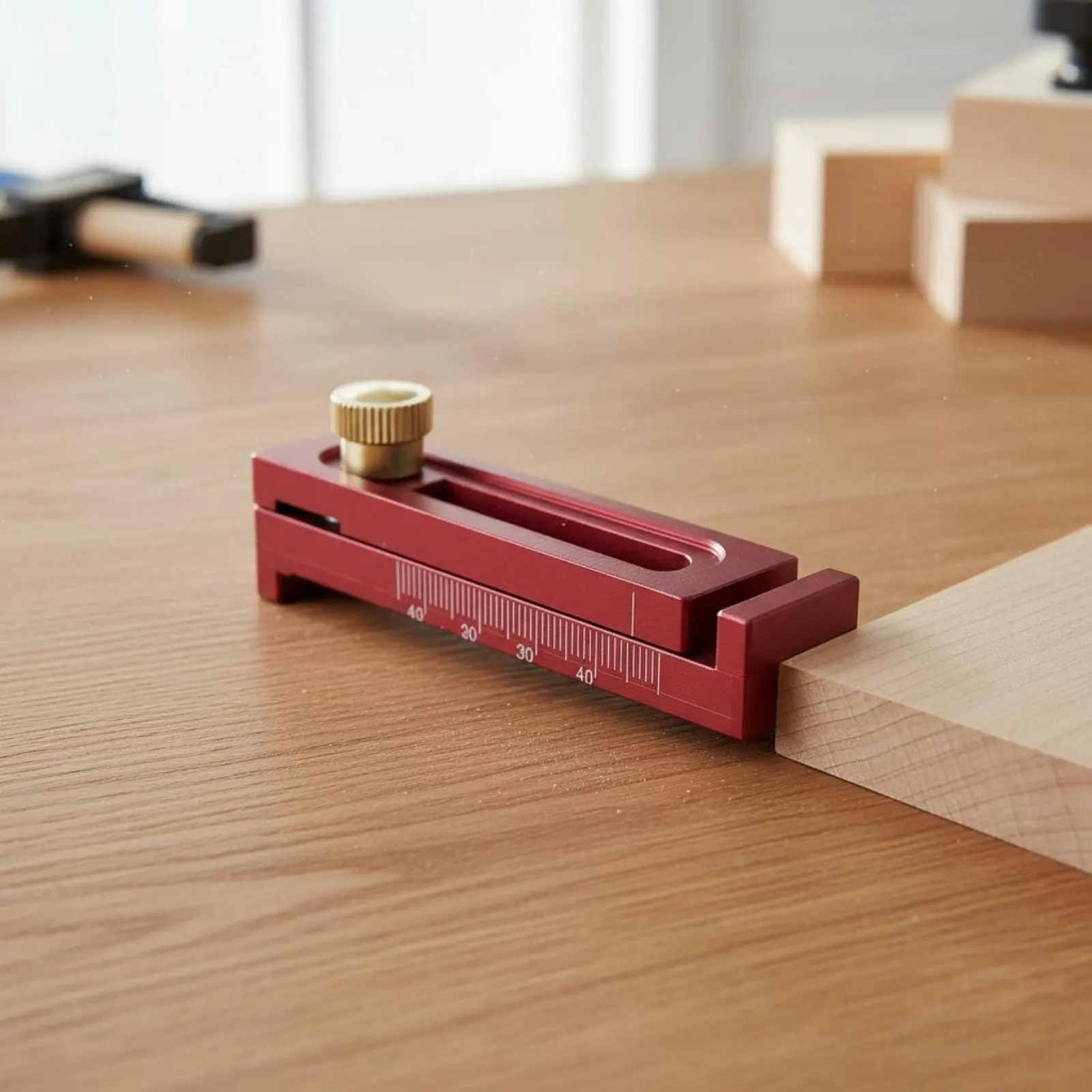 

Saw Kerf Gauge Compact Saw Seam Gauge Workshop Tool Precision Scale Adjustable for Woodworkers, Furniture Making