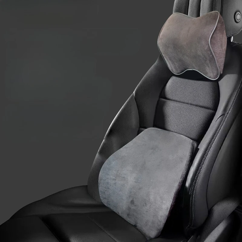 مسند رأس السيارة وسادة الرقبة مسند الرأس بالمقعد مسند الرأس الخلفي مسند الرأس وسادة رقبة السيارة نسيج ناعم تصميم احتضان ثلاثي الأبعاد #3