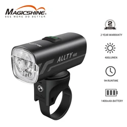 ALLTY 400 Road Bike Light, USB Type-C Rechargeable,Powerful Bike Headlight Compatible with: Mountain, Kids, Street