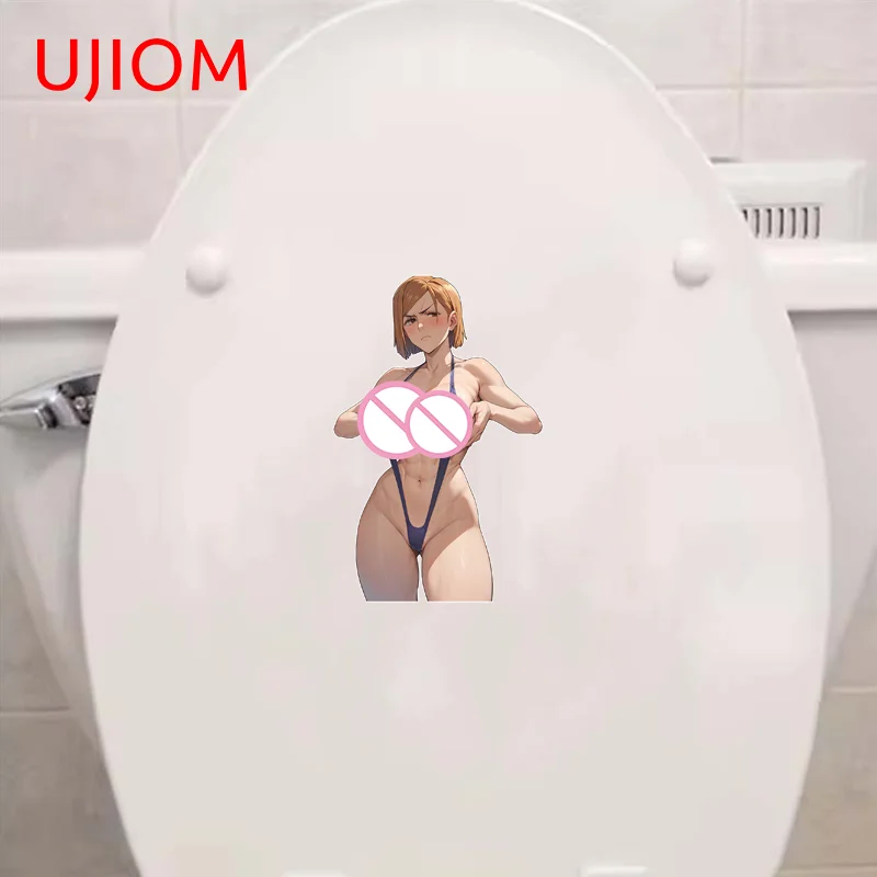 UJIOM Sexy Big Breasts Kugisaki Nobara Wall Sticker Exquisite Attractive Wateproof PVC Decal Suitable Kitchen Room Decor