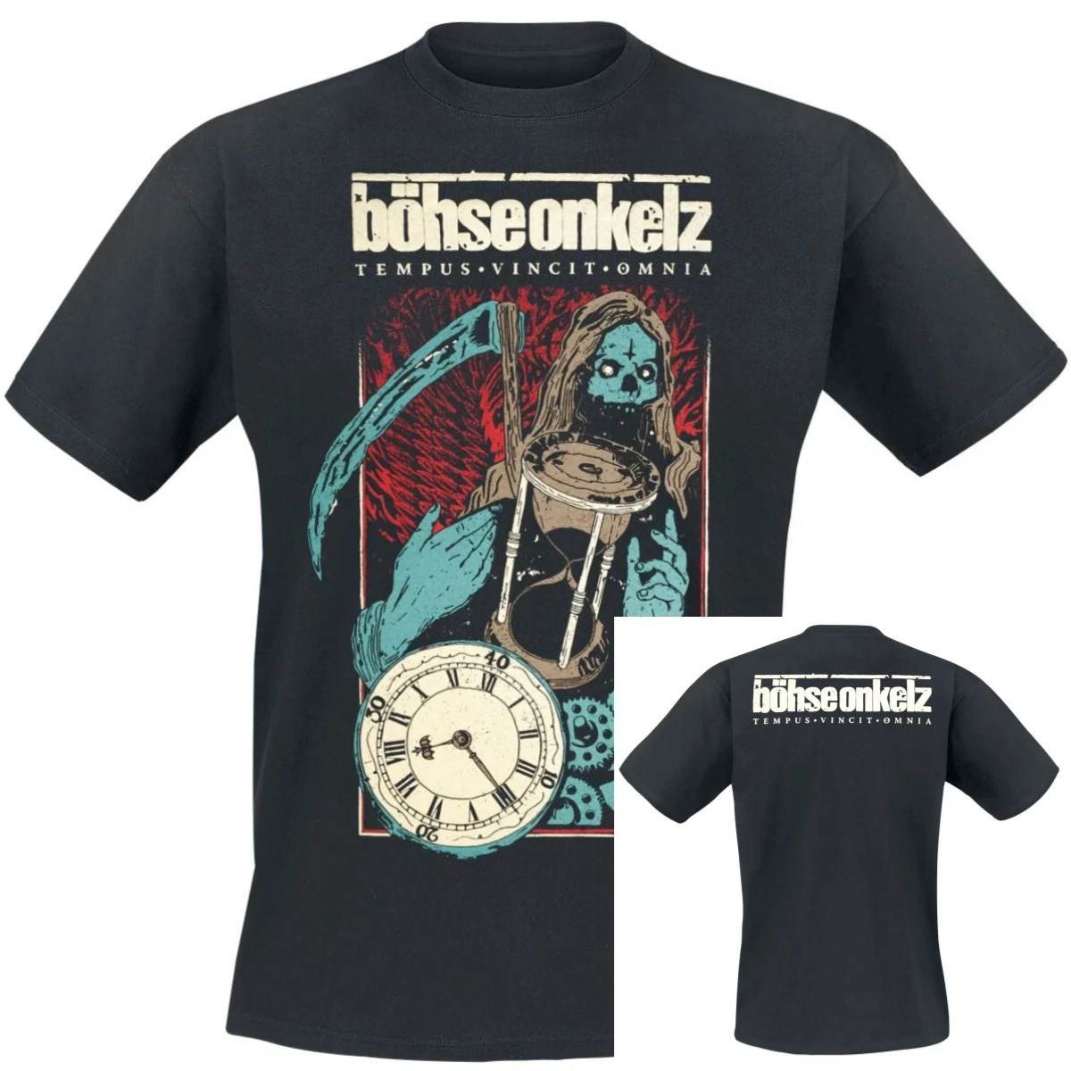 Heißer Sommer Böhse Onkelz Grafik Baumwoll-T-Shirt Unisex Sommer Kurzarm Mode Marken-T-Shirt Luxus Casual Vintage Tees – Detail 3