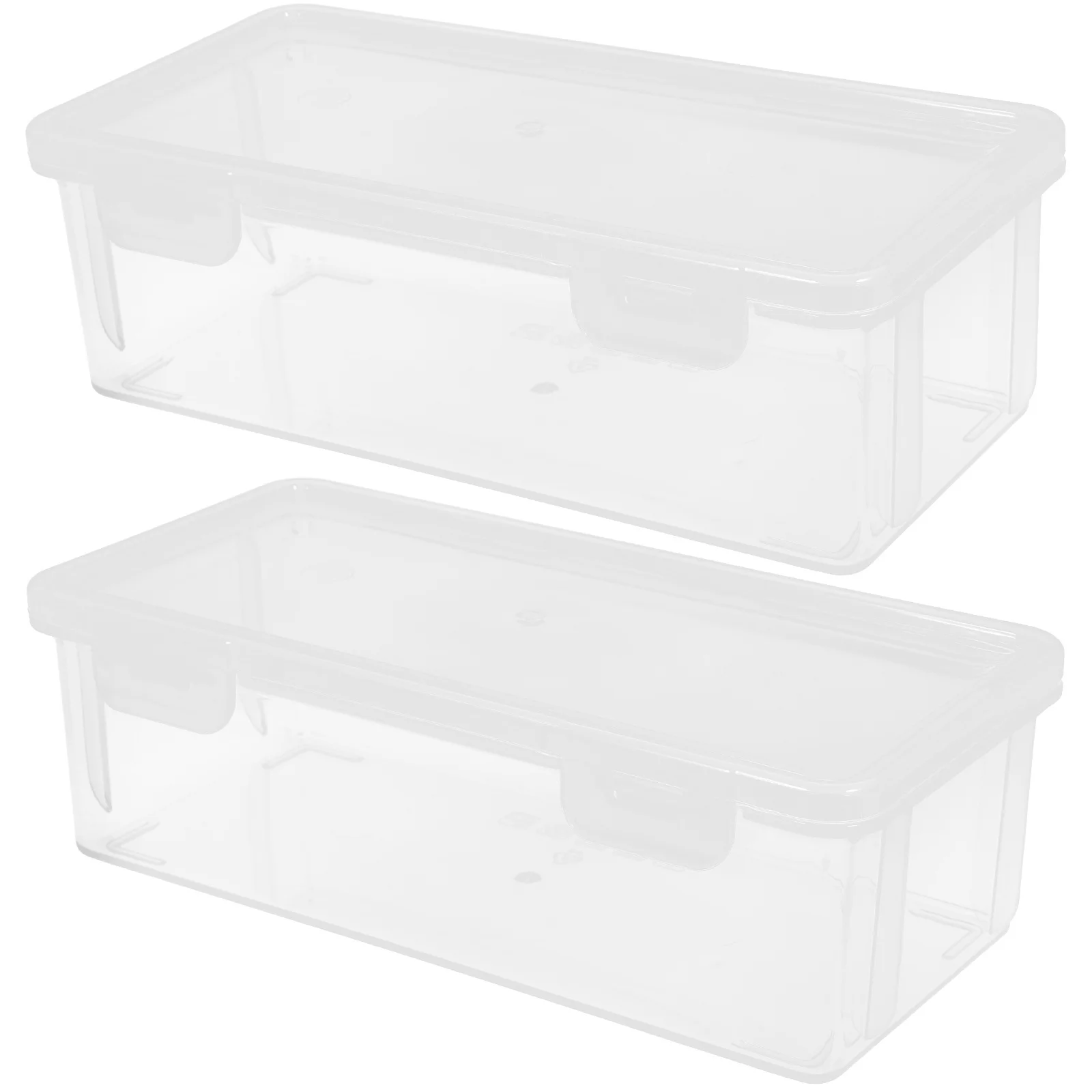 

2 Pcs Container for Bread Storage Containers Food Breadbox Airtight with Lid PP Holder