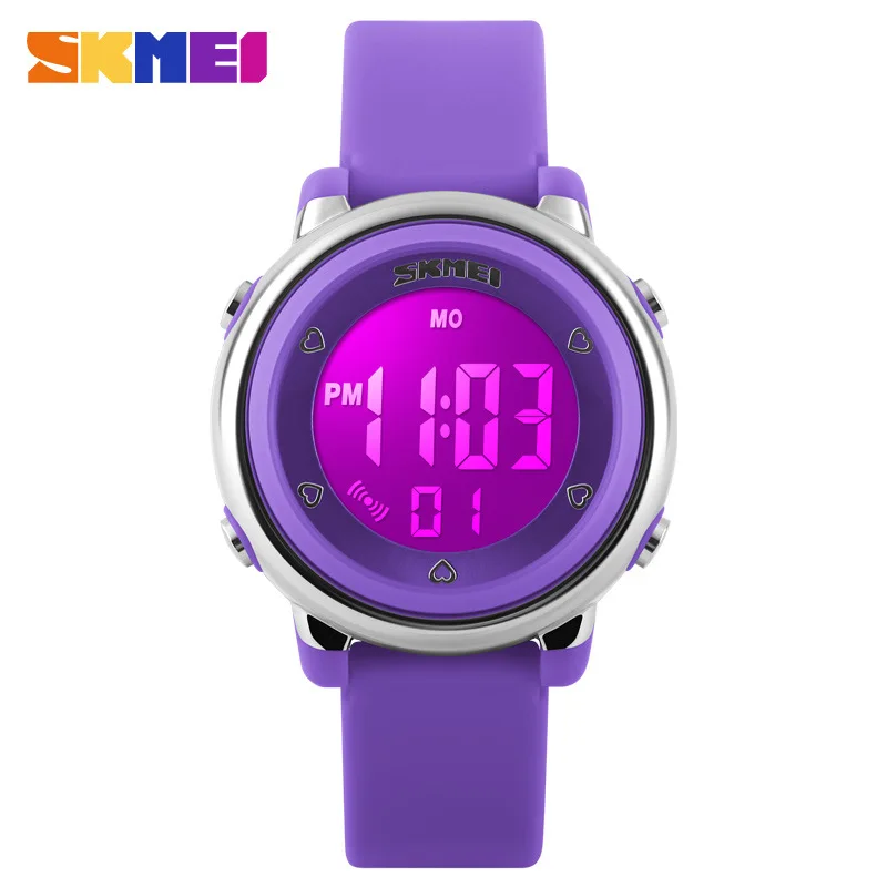 Skmei Fashion Led Wodoodporny elektroniczny zegarek dla dzieci Podstawowy silikonowy sportowy wodoodporny zegarek dla dzieci