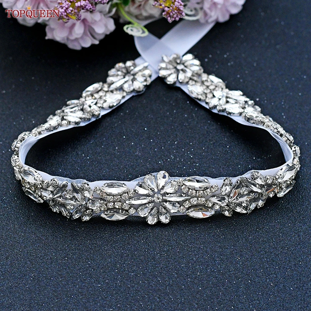 Topqueen Trouwriem Belangrijke Gelegenheid Jurk Riem Bruiloft Accessoires Diamant Applique Bruids Riem Taille Decoratie S459