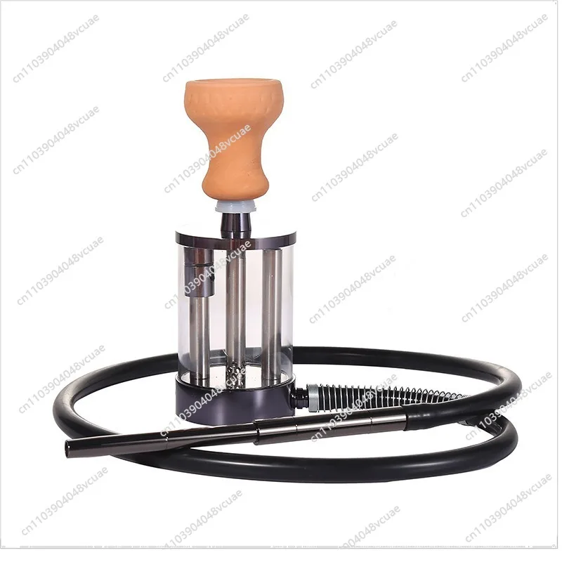 Cross-border Supply Portable Arab Shisha, Small Steel Cannon Shisha Hookah Small Hookah