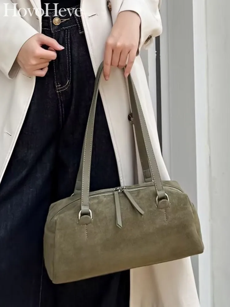 

Новая офисная женская элегантная сумка из коровьей замши, мягкая лоскутная модная женская повседневная сумка из коровьей кожи на одно плечо, подмышки