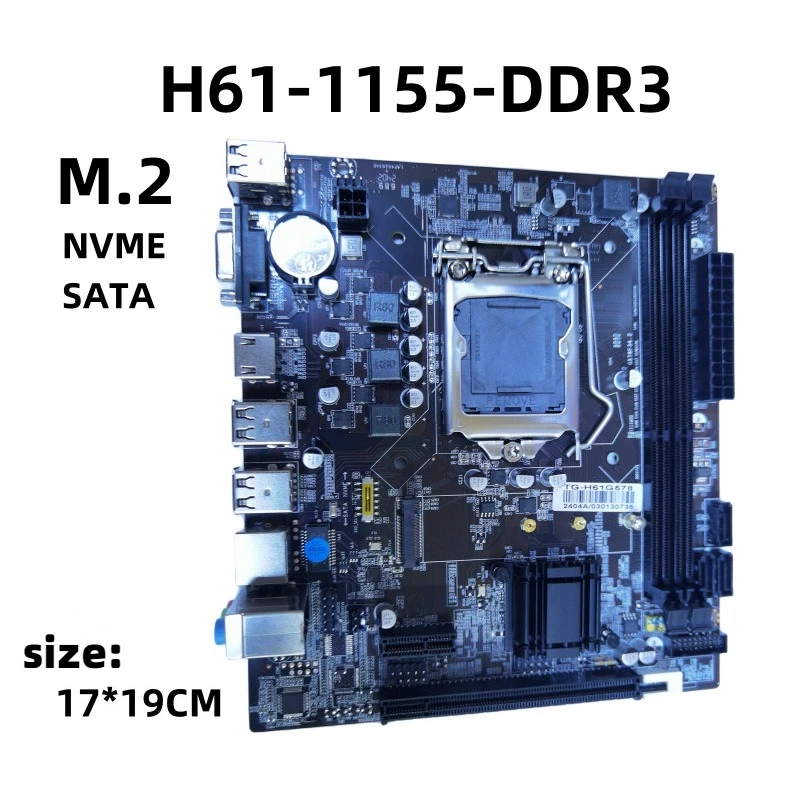 

Original H61 desktop computer main board DDR3 brick moving DNF game set I3I5CPULGA1155 pin B75