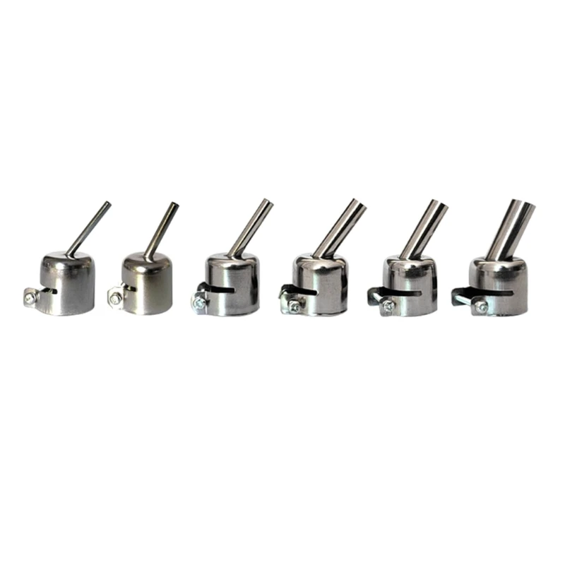 

6Pcs Oblique Nozzles 850 850A 852 852D 852D+950 Welding Nozzle for Hot Soldering Desoldering Station Accessories Durable