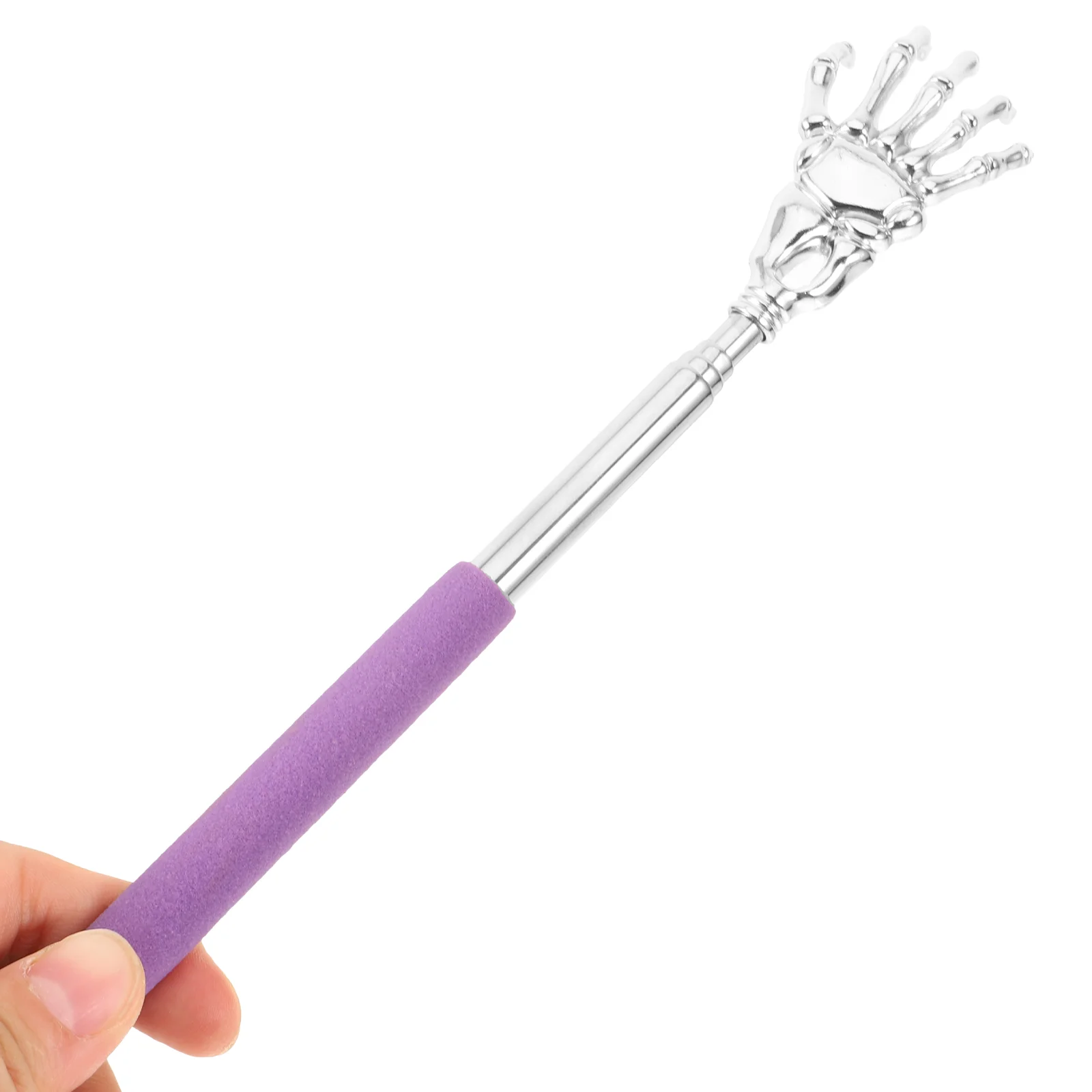 2pcs Stainless Steel Back Scratchers Portable Extendable Telescopic Back Massager (Random Color) metal back massager