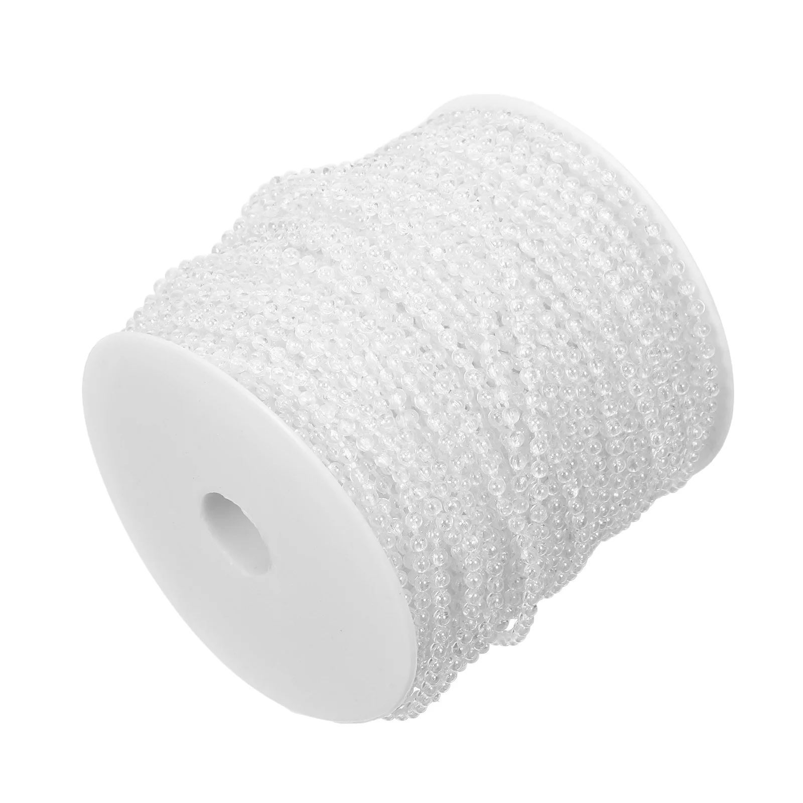 

Faux Pearl Garland Roll 164 Feet 3Mm Beads String Clear Pearl Strand for Wedding Floral Arrangements Centerpieces Christmas Tree