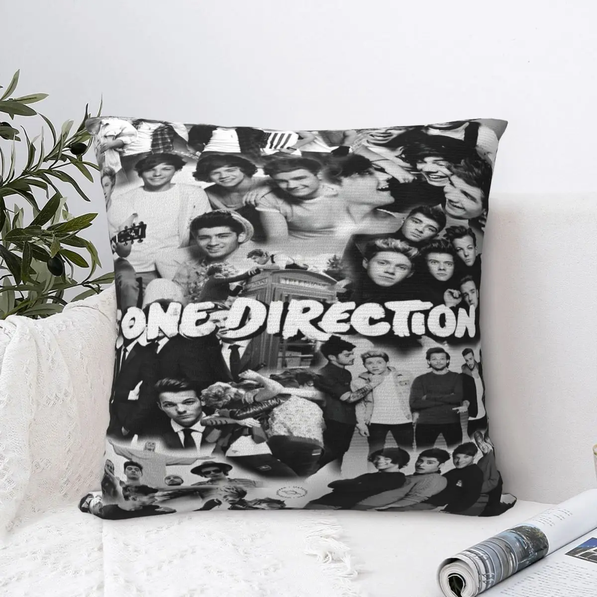 Home Decor 1D Boys Group One Directions Pillowcases Accessories Pillow Cover Zippered Multi-Size