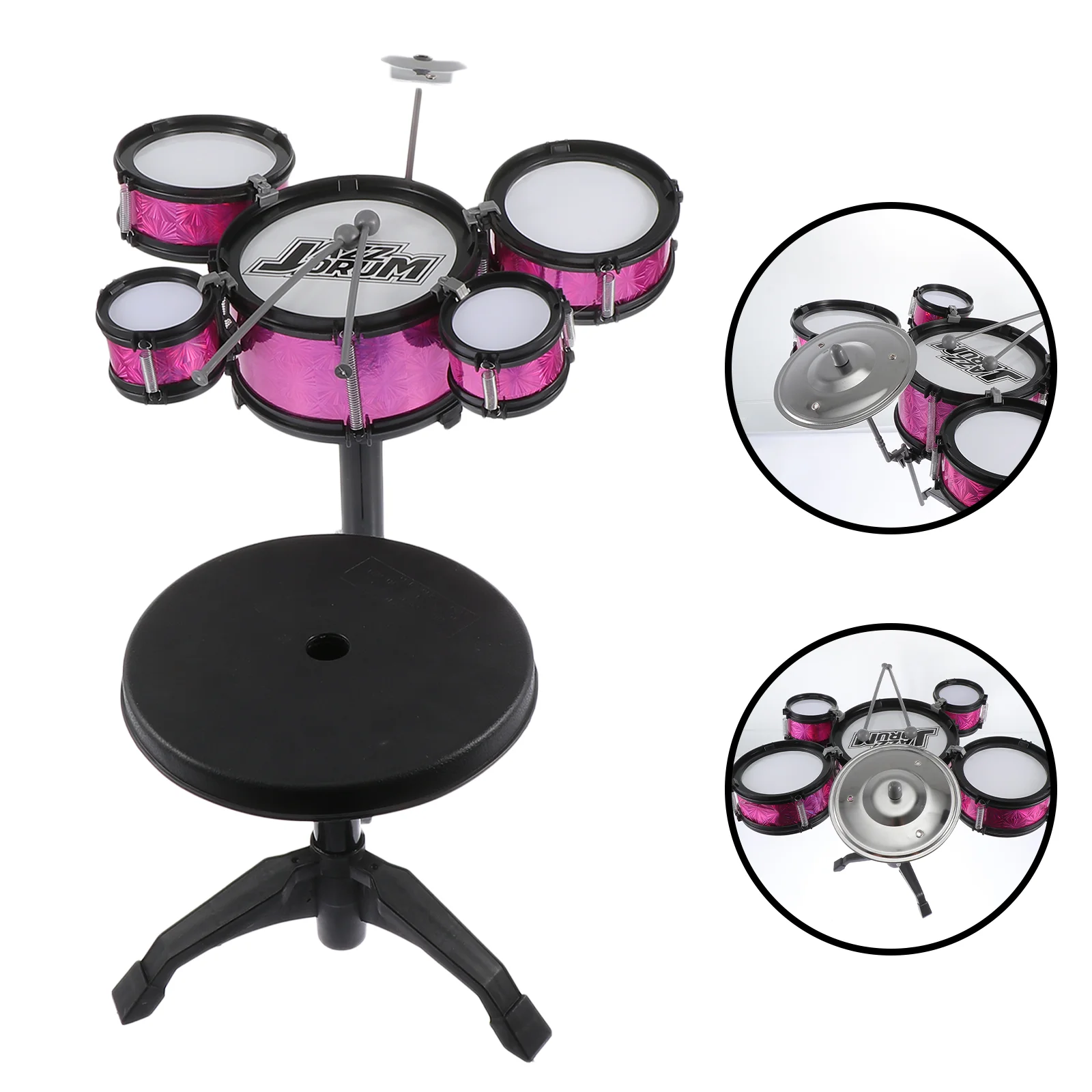 Simulated Jazz Drum Children's Learning Toys Kids Music Percussion Instruments Musical Abs Environmentally Friendly Plastic