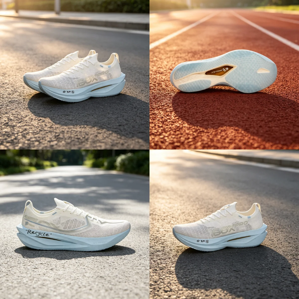 XTEP 160X 7.0PRO Running Shoes Men's Low Top Classic White/Silver 974219110041/