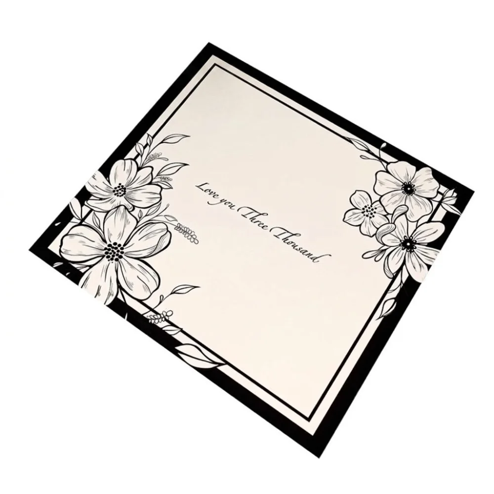 Silicone Anti-Slip Washing Machine Cover Pad Floral Pattern Square Washing Machine Protector Mat Decorative Anti-Slip Mat
