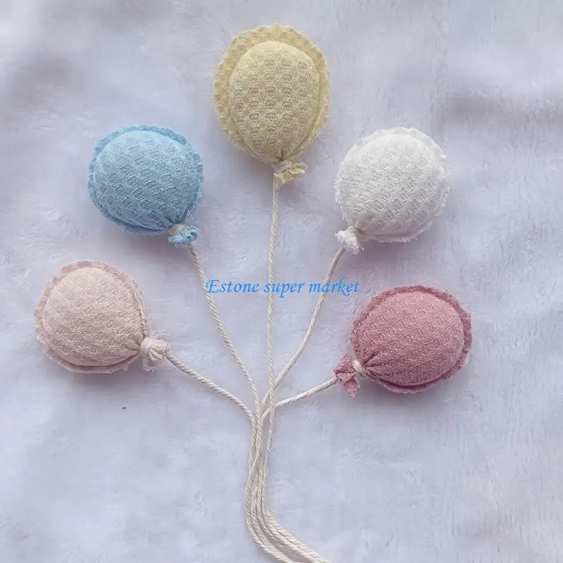 090B 5Pcs Balloon Wall Ornament Kids Room Decorative Balloon Hanging Decorations Newborns Photography Props Set