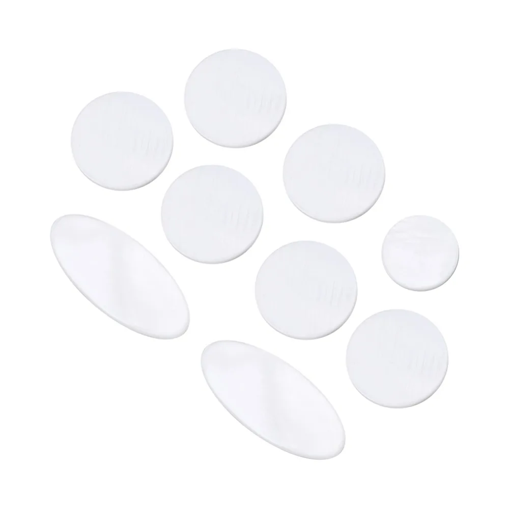 9PCS Pearl white Saxophone Key Button Inlays White shell Pearl Shell Key Inlays Saxophone Accessory For Alto Saxophone