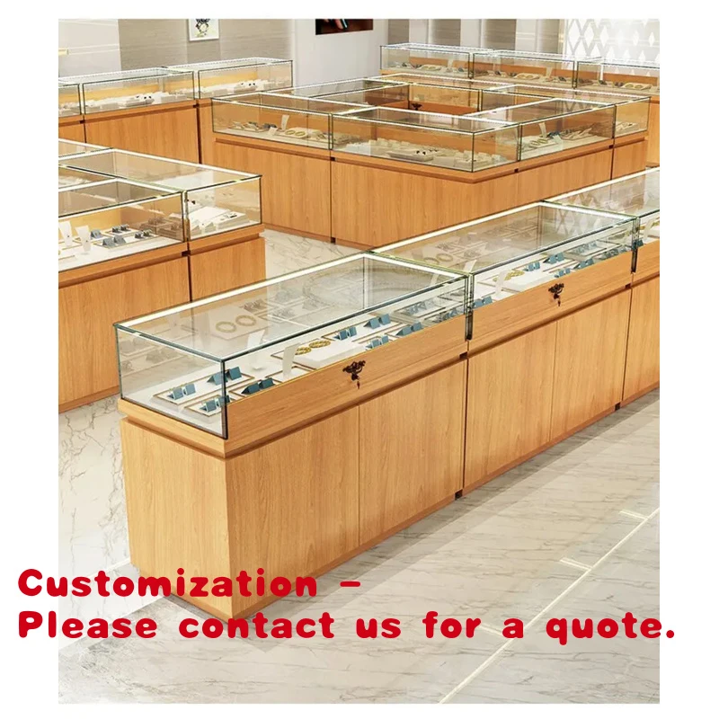 

Customize.Luxury Jewelry Store/shop Interior Design Jewelry Glass showcase Display Cabinet Jewelry Necklace Earrings