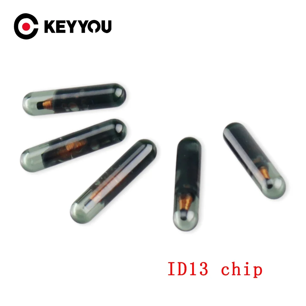 KEYYOU Car key Transponder Chip ID13 glass Immobiliser For Audi For Fiat For Honda Lancia Saab