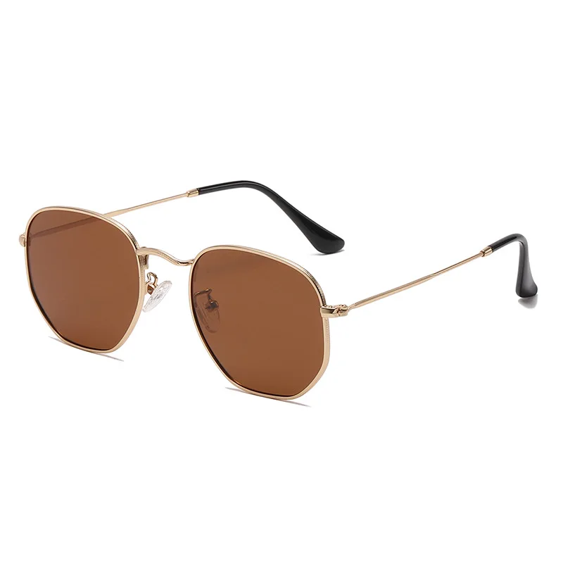 Classic Small Multilateral Sunglasses Men Women Fashion Polygon Sun Glasses Male Vintage Hexagon Driving Shades