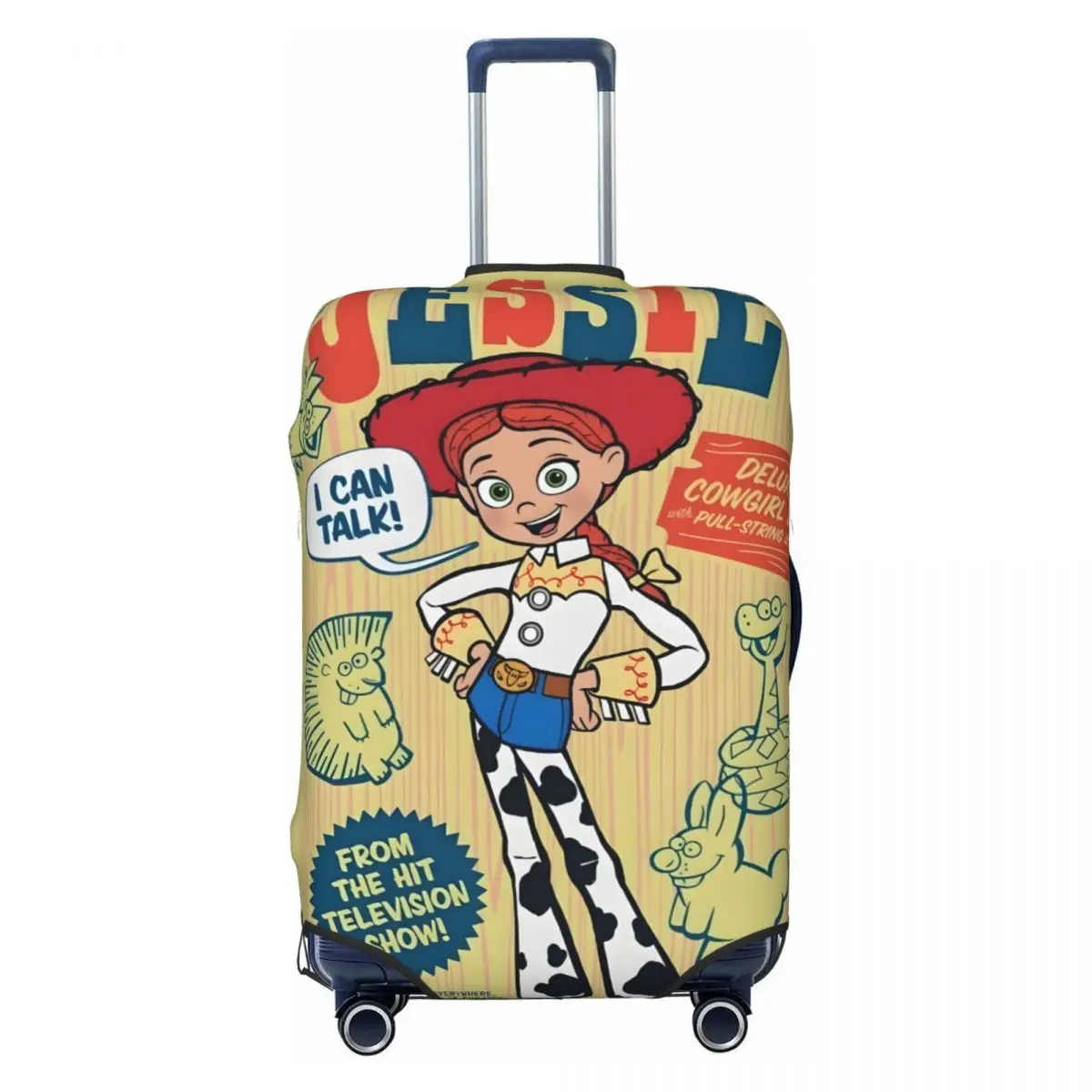 

Custom Fashion Toy Story Vintage Luggage Cover Protector Elastic Characters Travel Suitcase Covers
