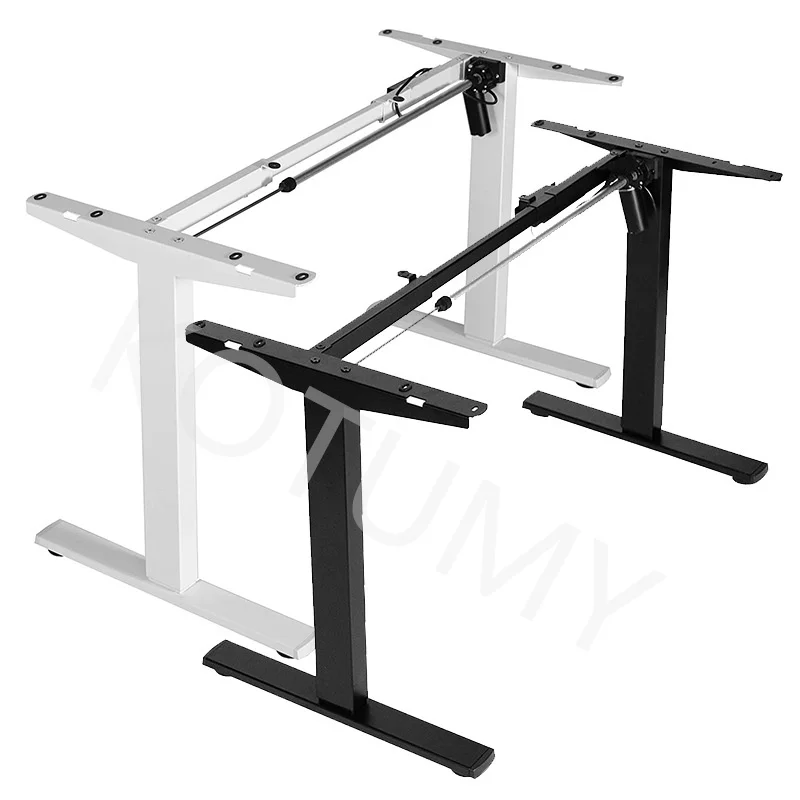 Electric Stand Up Desk Lifting Desk Frame Height Adjustable Standing Desk Ergonomic Single Motor and Memory Control Home Office