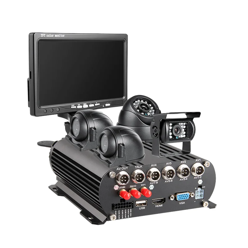 4 Channel 4G GPS WIFI 1080P AHD H.264 HDD MDVR Night Vision CCD Sensor Waterproof/Weatherproof G-Sensor Loop Recording